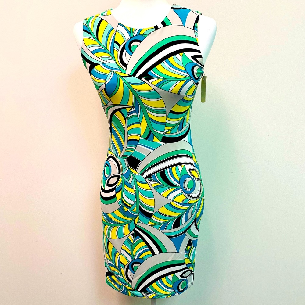 New! Jennifer Lopez Haute Tropics cut out back dress